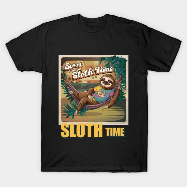 On a Sloth Time T-Shirt by Ruru Project Studio